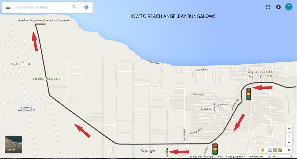 Angelbay Bungalows Hagia Triada Exterior foto